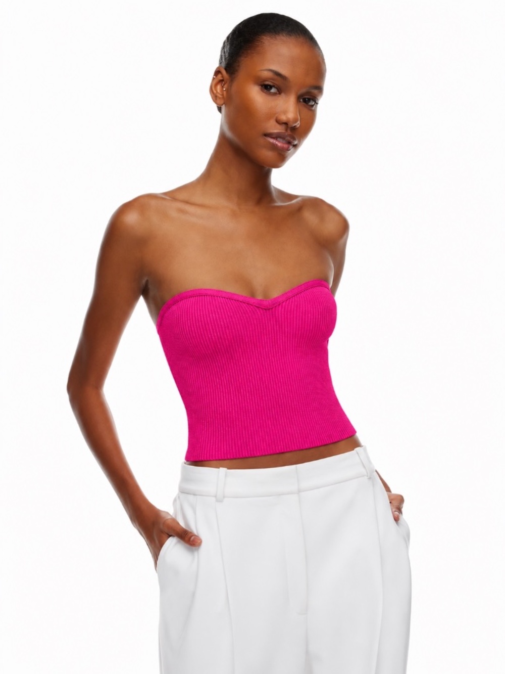 Aritzia | Balaton | S | Sculpt Knit | Sweetheart Tube Top